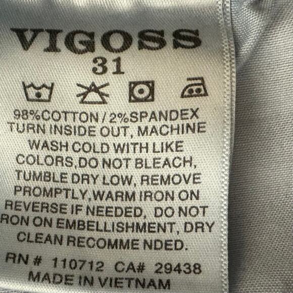 VIGOSS Jeans Womens Size 31 Blue Marley Boot Cut - Picture 6 of 6